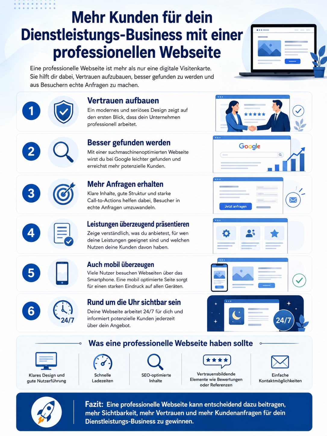 Mehr Kunden mit professioneller Webseite